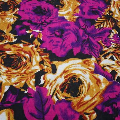 100 rayon printed challis cloth fabric