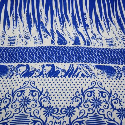 Customized printed rayon challis fabric