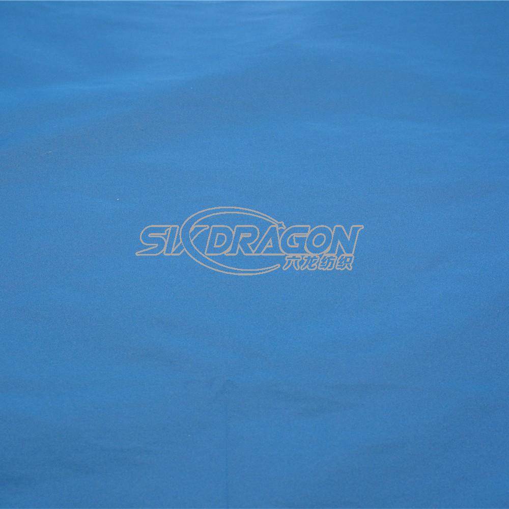 2 tones polyester memory fabric in yarn dyed twill weave
