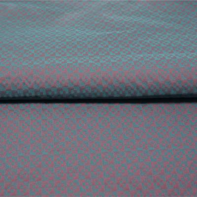Polyester yarn dyed jacquard memory two tone material