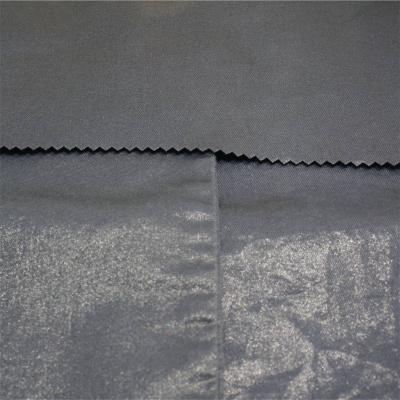 metallic cvc silver coated denim fabric