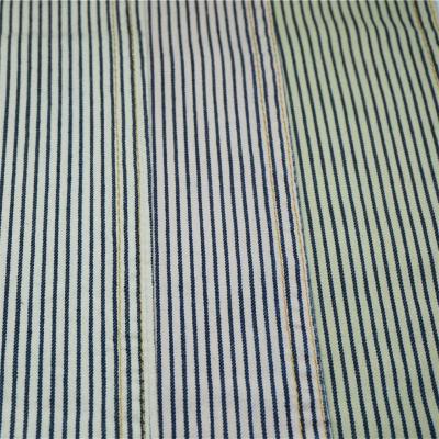 Organic cotton Yarn-Dyed Stripe denim fabric
