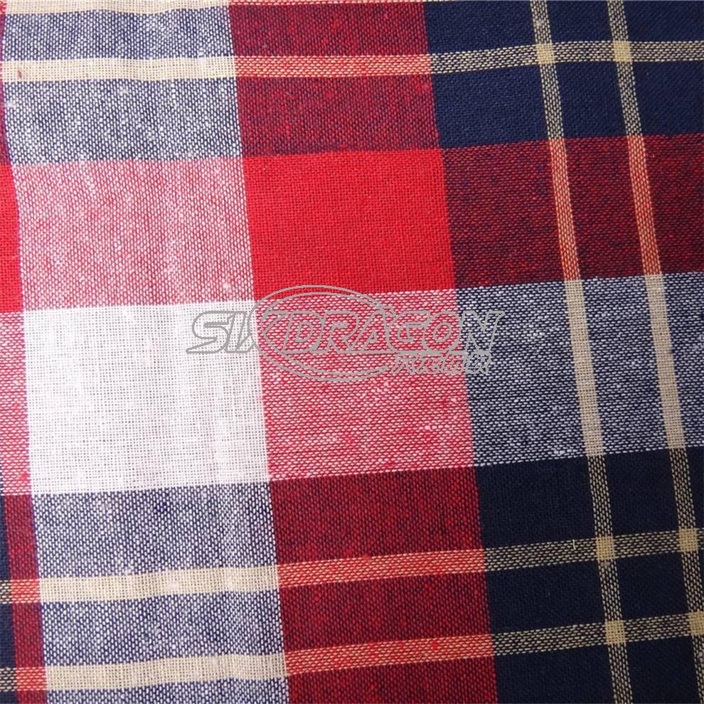 yarn dyed check fabric ready goods