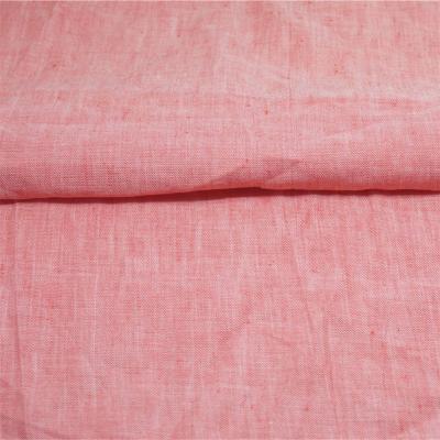 100% linen yarn dyed plain weave fabric