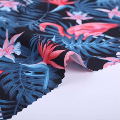 Printed polyester board shorts fabric for swim suite