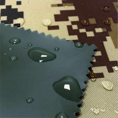 600d oxford fabric with pvc coating camouflage fabric