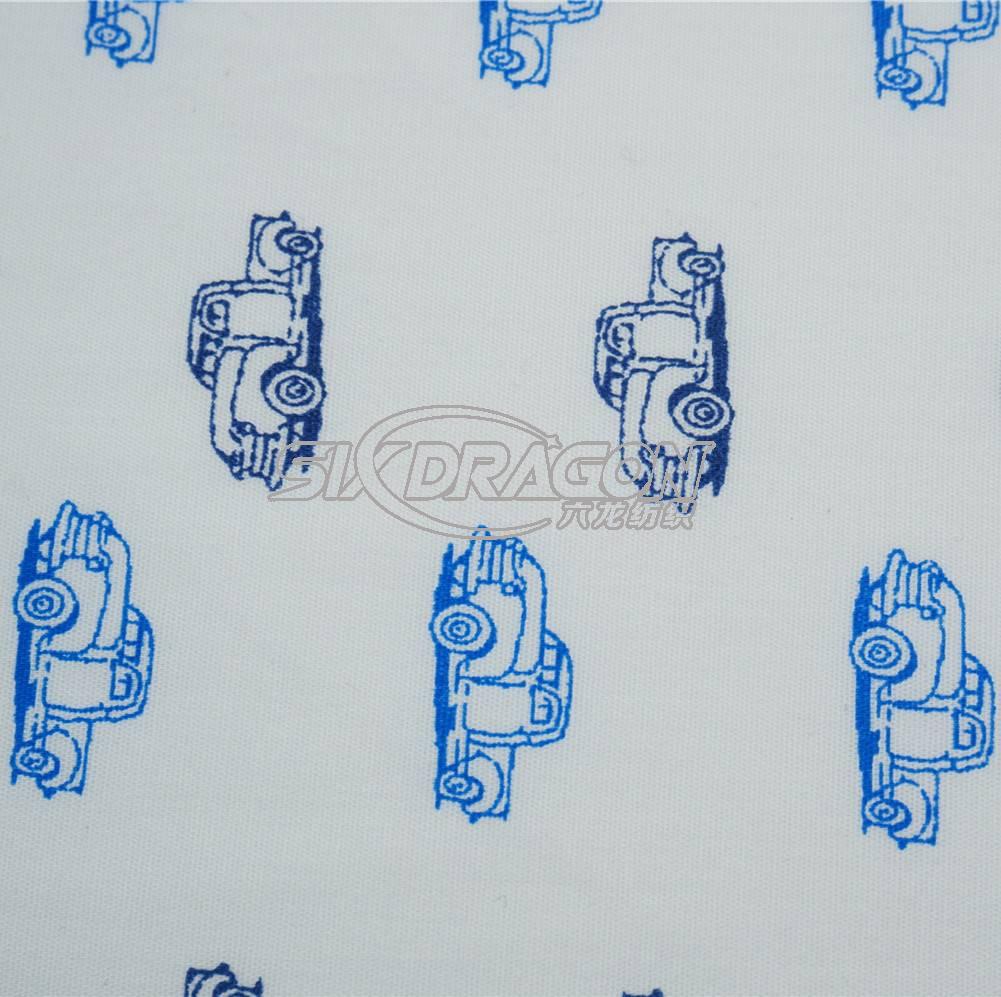 Cotton polyester blend printed shirt fabric