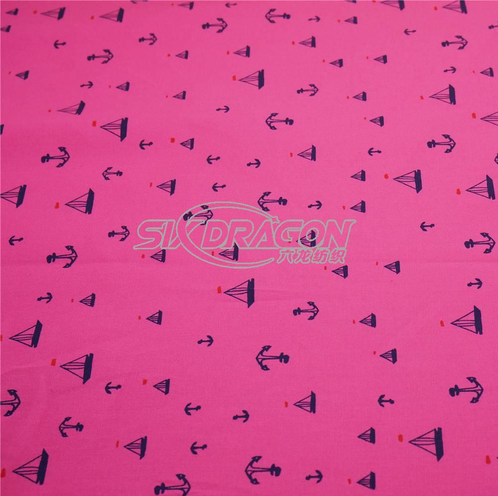 cotton spandex print fabric