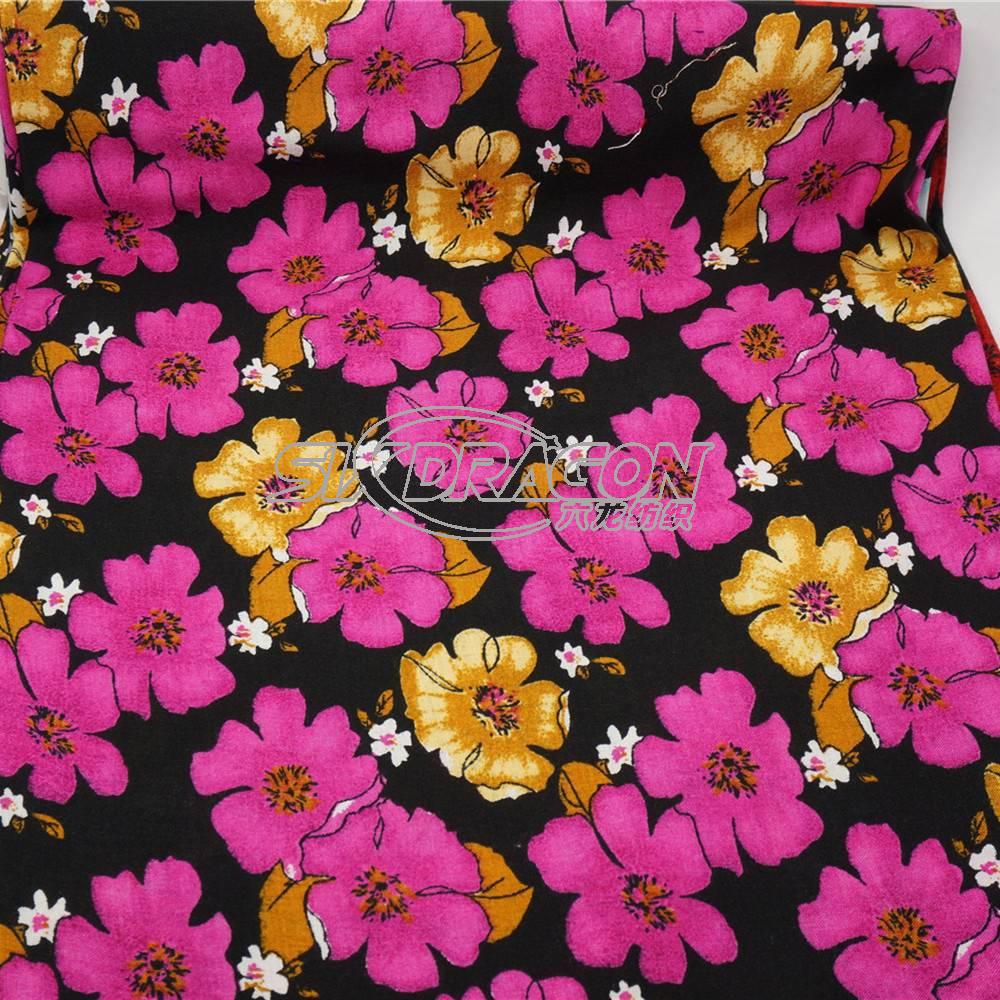 rayon floral print fabric