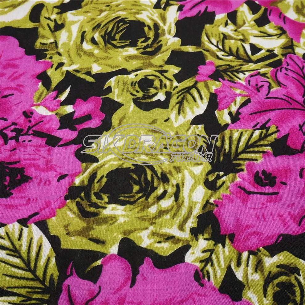 rayon printed fabric