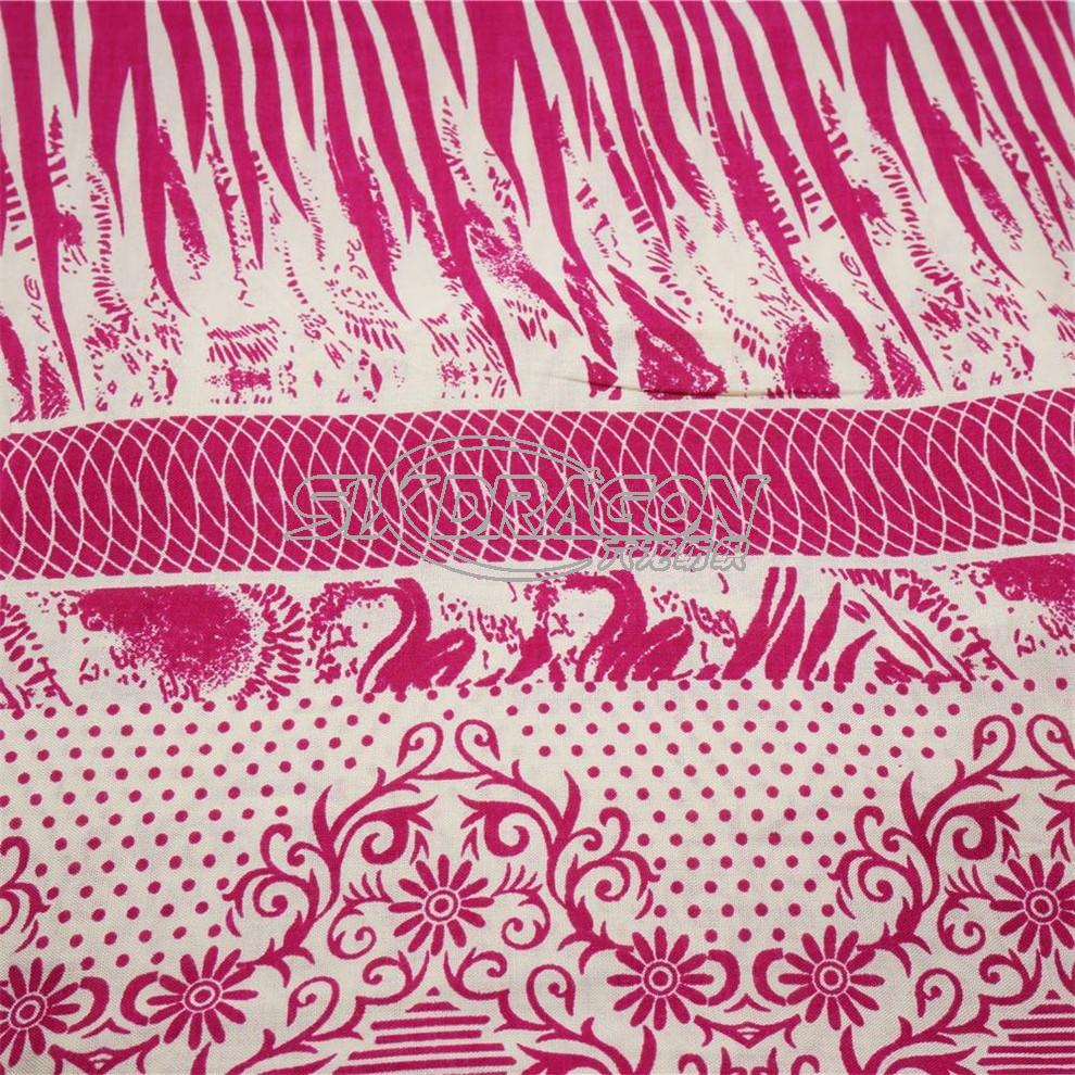 printed rayon challis fabric