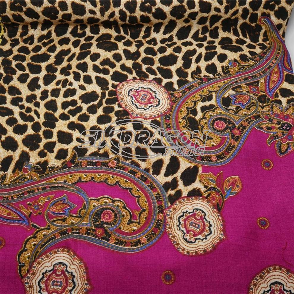 leopard print rayon fabric